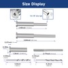 RiaYer 20-Piece 1/8" Stainless Steel Cable Railing Kit - Invisible