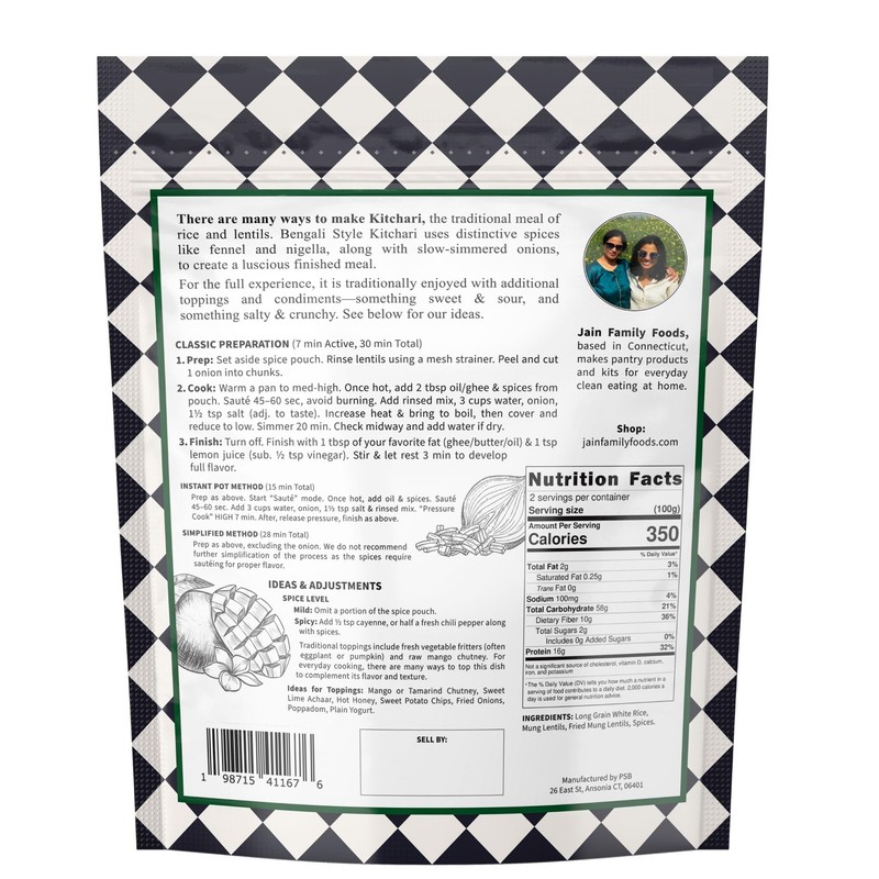 JFF Dry Kit (Bengali Kitchari)