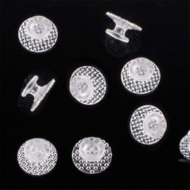 New Dental Ceramic Lingual Buttons Orthodontic Materials Ortho Transparent Composite Buttons (Ceramic Lingual Buttons -10 Pcs)