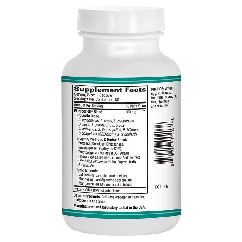 Floracor – Probiotics & Enzymes to Support Intestinal & Gut