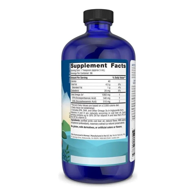 Suplemento De Aceite De Hígado De Bacalao Ártico De Nordic