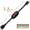 Power Extension Cord with on Off Switch 3-Prong 3 Outlet