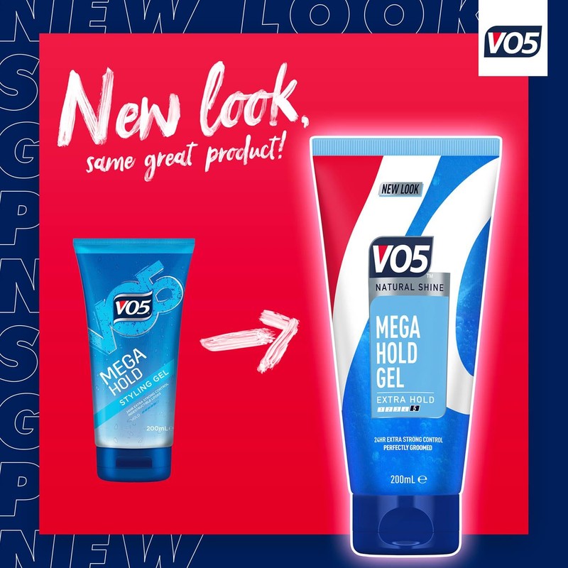 VO5 Mega Hold 24 hour extra strong control Styling Gel