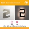 Paulmann Outdoor Solar House Number 2 3000 K IP44 Akk