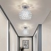 TISLYCO Small Chandelier for Hallway, Modern Semi Flush Mount Light
