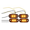 A ABSOPRO Front Rear Side Marker Light 2 LED for