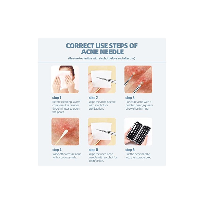 JPNK Blackhead Remover Comedone Extractor Acne Removal Kit..