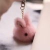 Rabbit Premium Mink Fur Charm Lanyard Bag Charm Keychain, Mink