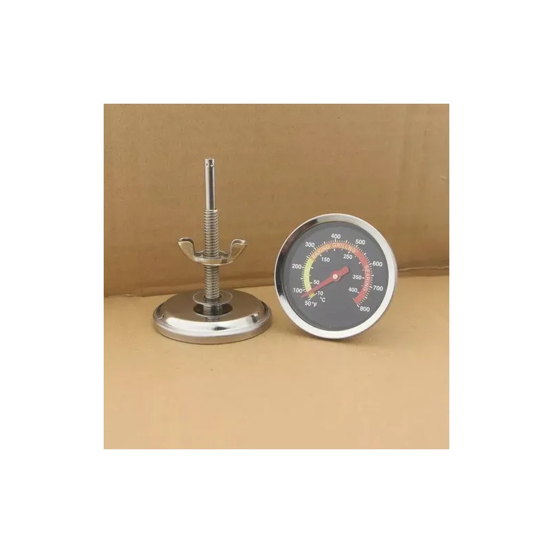 2x Termometro Horno Asador Parrilla 50 A 800c Tuerca 7cm