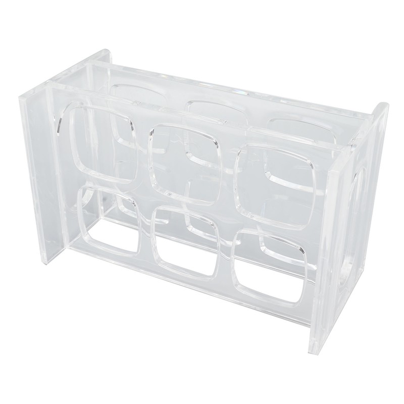 Acrylic Shot Glass Holder Carrying 6 Square Transparent Liquor Cup