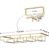 FOMANSH Wine Glass Rack - Under Cabinet Stemware Wine Glass