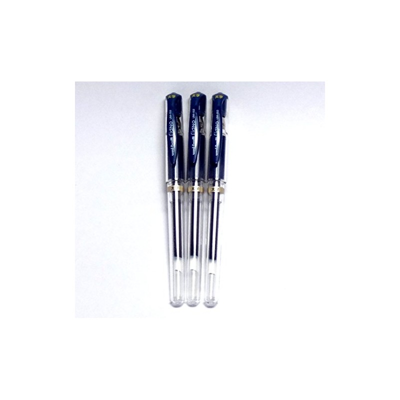 Uni-Ball Signo Broad Point Gel Impact Pen Blue Black Ink,
