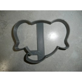 AJT ELEPHANT OUTLINE FACE HEAD ZOO ANIMAL AFRICAN SAFARI SPECIAL OCCASION USA PR2624