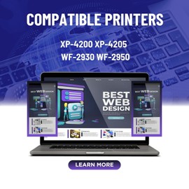 232XL Ink Remanufactured for Epson 232XL Ink Cartridges Combo Pack 232 XL T232 XL for XP-4200 XP-4205 Workforce WF-2930 WF-2950 Printer 6 Pack 3 Black 1 Cyan 1 Magenta 1 Yellow