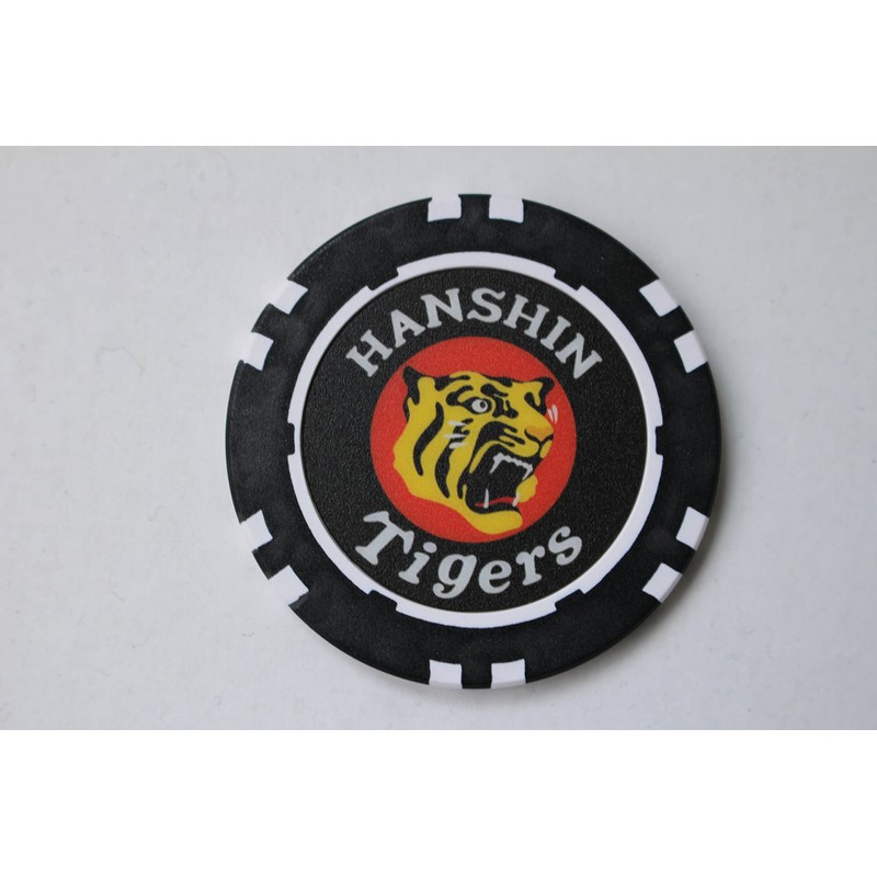 Golf Marker, Hanshin Tigers Tip Marker, Green, Casino Chip, Round