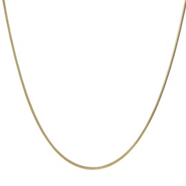 OCTO Necklace for Men Herringbone Chain Necklace 14K Gold & Stainless Steel Jewelry Waterproof Sweatproof No Tarnish for Everyday (20.87 inch)