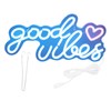Neon Sign Good Vibes LED Light Acrylic USB Powered Wall