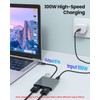 USB C to Dual HDTV Adapter, Fophmo 4K@60Hz HDTV Splitter