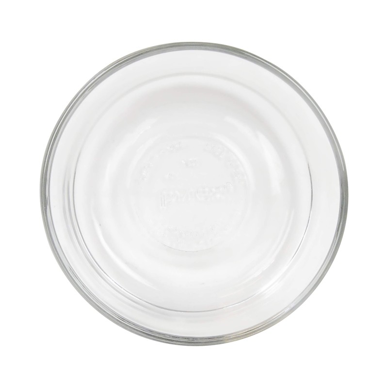Pyrex 7200 2 Cup Glass Bowls & 7200-PC White Food