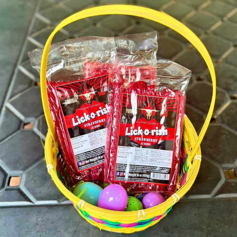 Strawberry Licorice Candy | Red licorice LICK-O-RISH - 3 Pounds
