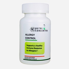 NutriConcentra Allergy Control, Reduce Cellular Histamine, Biomedical Formula, 90 Capsules.
