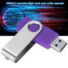 USB Flash Drive Candy Purple Rotatable Portable Storage Memory Stick
