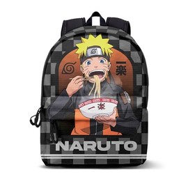 Naruto Ichiraku-Kleiner FAN HS Rucksack, Schwarz, 25 x 35 cm, Kapazität 12 L