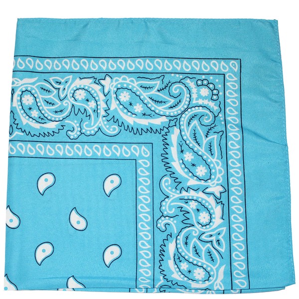 Paquete de 10 Bandanas diarias básicas 100% poliéster, 22 x