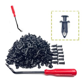 150pcs Clips,ATV UTV Body Fastener Rivets Push Pin Compatible with Can Am 293150089 Polaris 7661855 RZR Ranger Suzuki Kawasaki Rancher 90653-HC4-900 Plastic Fender Clips