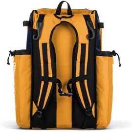 Boombah Catchers Superpack Bat Bag - BM-9024C23 Navy/Gold - Holds 4 Bats - Backpack Version (no Wheels)