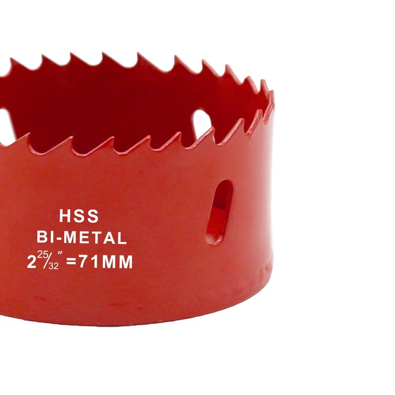 Hordion 71mm 2.8 inch Hole Saw, Heavy Duty Bi-Metal Hole