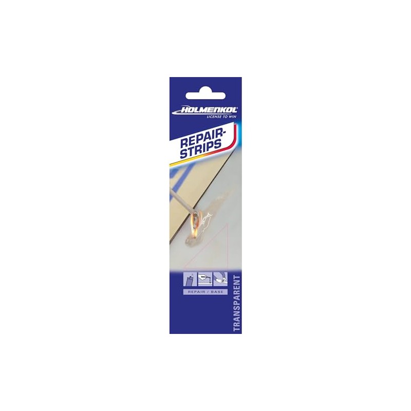 Holmenkol Unisex - Adult Repair Strips Repair Kit, Clear, Pack