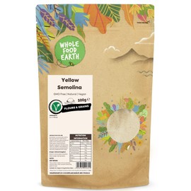 Whole Food Earth® - Yellow Semolina 500 g | GMO Free | Natural |