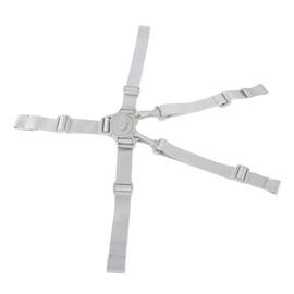 5 Point Baby Safety Strap Belt, Safety and Comfort Material Universal High Chair Straps Sturdy Portable for Pushchair for Stroller(Gray Button 5-Point Strap)