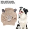 Knitted Rabbits Ear Pet Hat Noise Protection Warm Dog Grooming