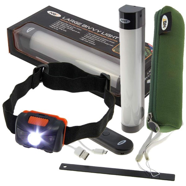 DNA NGT Fishing Camping Rechargeable Bivvy Tent Light Power Bank