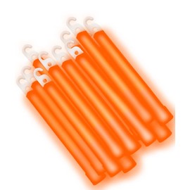 FAMULIA Chemical Light, Pen Light, Orange Fluorescent Sticks, Set of 12, 8 Hours, Long Illumination Type, Disposable, For Entertainment and Events