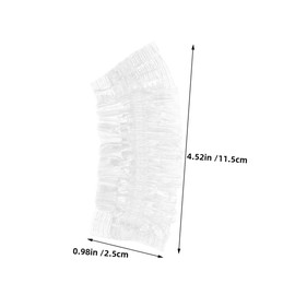 SAFIGLE 100pcs Clear Disposable Ear Covers Ear Caps for Shower Hair Dye Spa Use Lightweight Comfortable Protectors for Bathing and Salon Activities