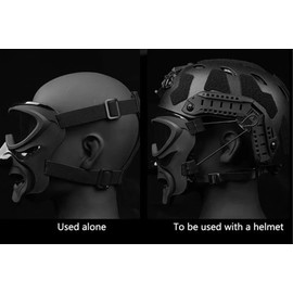 Lancer Tactical Gear Airsoft Full Face Mask Breathable Mesh (Night Knight)