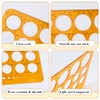 Circle Stencil Template with 36 Circles, Circle Stencils for Painting,