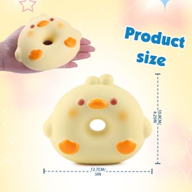 Anboor Slow Rebound Squishies Toys for Children Chicks Doughnut Squishys Foam Food Donuts Jumbo Large Stress Squishes Cute Giant Squeeze Toy