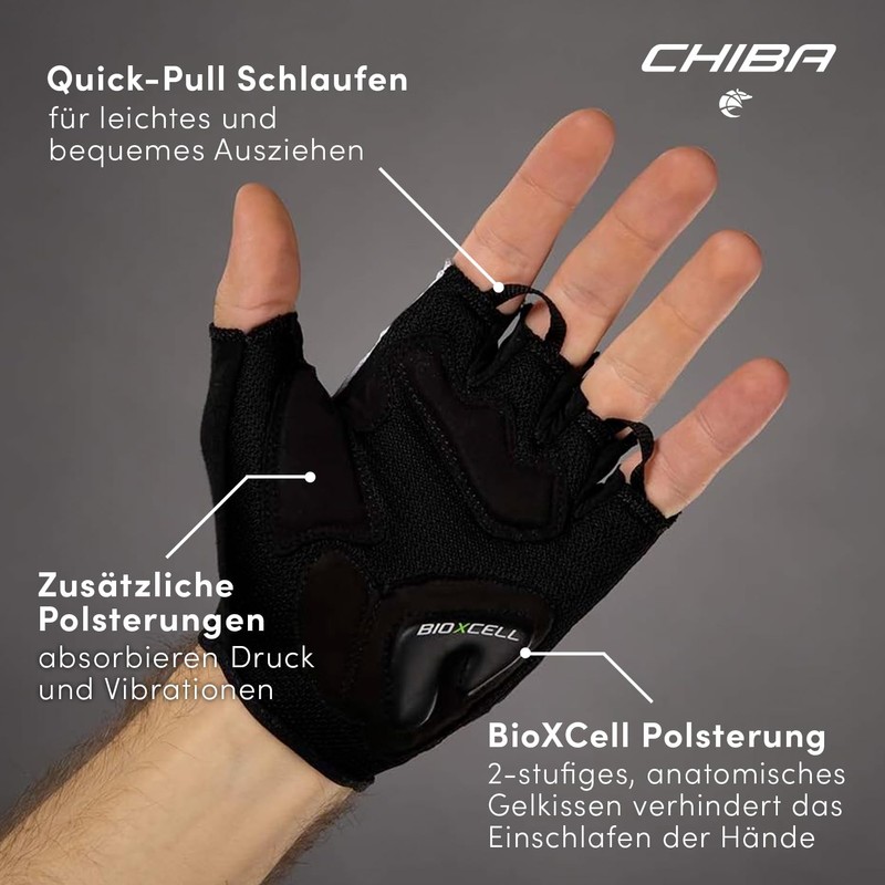 Chiba BioXCell Air Cycling Summer Gloves for Men and Women,