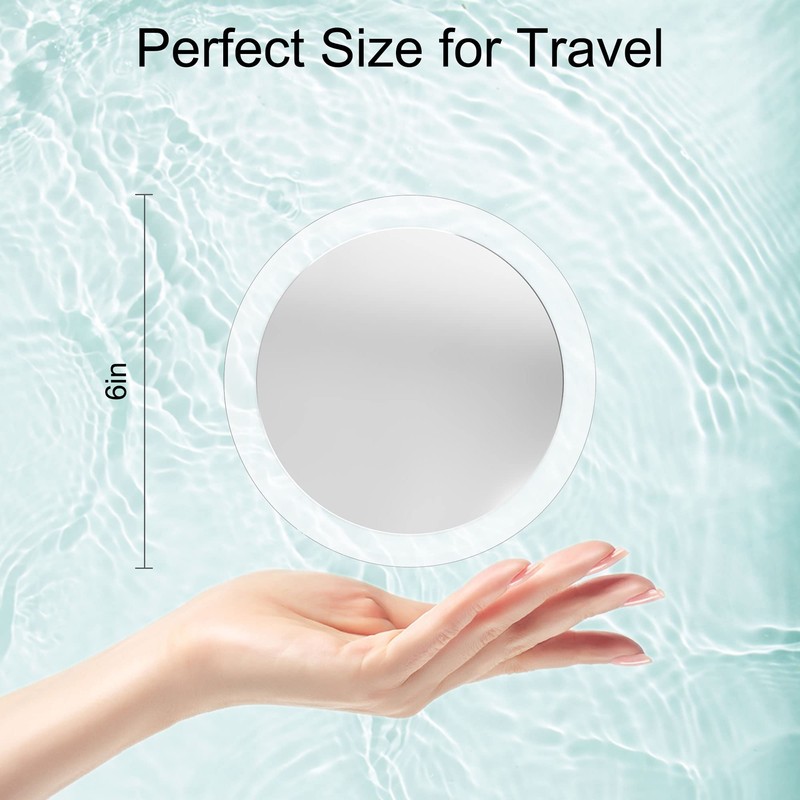 MIYADIVA 30X Magnifying Mirror Suction Cup for Easy Mounting, Use