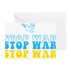 CafePress Peace For Ukraine Stop War Folded Greeting Card Matte
