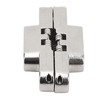 4Pcs Mini Zinc Alloy Cross Hidden Hinge 180 Degree Swing