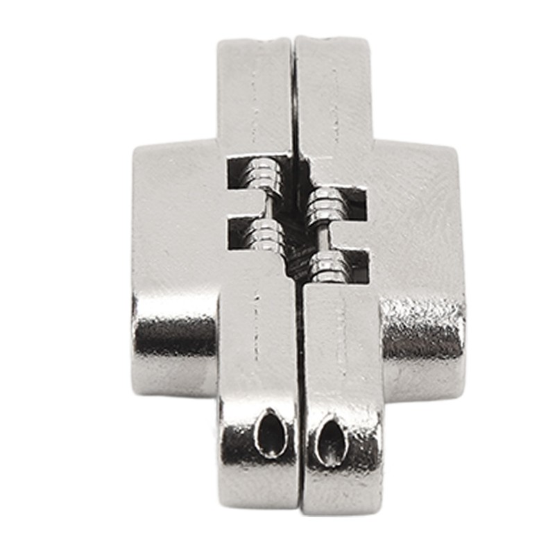 4Pcs Mini Zinc Alloy Cross Hidden Hinge 180 Degree Swing