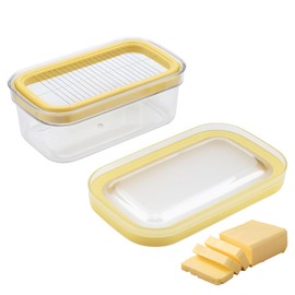 2-in-1 Butter Slicer & Storage Container, 8 oz Capacity, with Airtight Lid, Easy Slice & Store Solution for Fridge & Countertop – Perfect for Kitchen Use