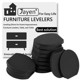 Jayen Rubber Shims, Furniture Levelers & Table Wedges, 20 Pack | Flexible Material, Cut-to-Fit & Stackable Leveling Feet Pads, Helps Prevent Wobbling on Furniture, Toilets & Appliances