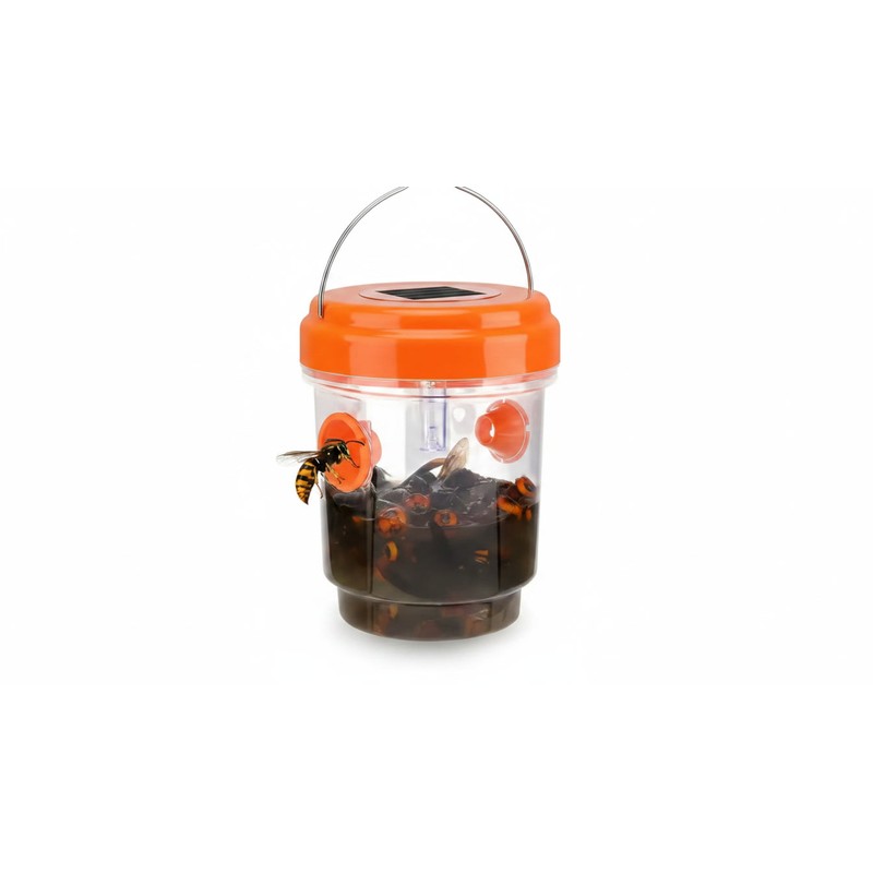 Solar Wasp Traps Hanging Yellow Jacket Trap with UV LED