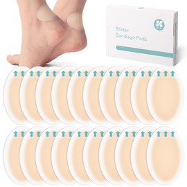 Dr. JK- Hydrocolloid Gel Blister Bandages for Feet, 20 pcs, Waterproof Heel Blister Prevention Pads